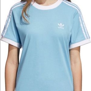 Adidas light blue shirt